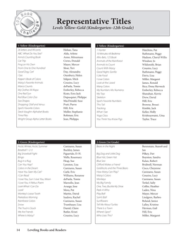 IRLA K-12 Book Lists