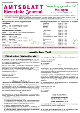 Amtsblatt Vgem