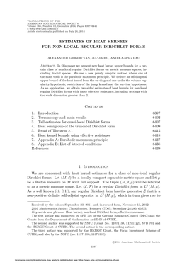 Estimates of Heat Kernels for Non-Local Regular Dirichlet Forms