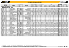 Midweek Regular Coupon 26/05/2020 09:28 1 / 1