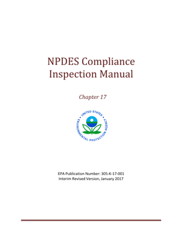 (NPDES) Compliance Inspection Manual