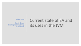 Current State of EA and Its Uses in The