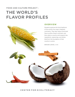 Download the World's Flavor Profiles