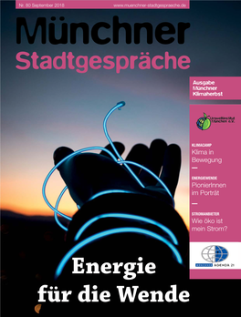 Stadtgespräche Ausgabe Münchner Klimaherbst