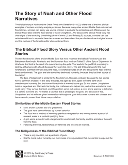 The Story of Noah and Other Flood Narratives