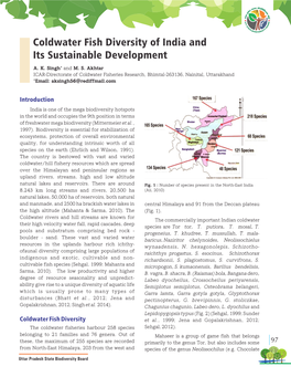 Coldwater Fish Diversity of India and Its Sustainable Development A