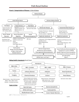 Path Renal Outline