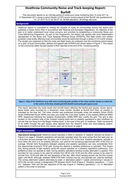 Heathrow Community Noise and Track-Keeping Report: Burhill