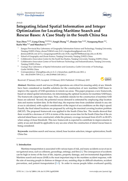 Integrating Island Spatial Information and Integer Optimization for Locating Maritime Search and Rescue Bases: a Case Study in the South China Sea