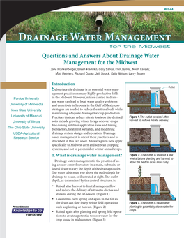 Drainage Water Management for the Midwest