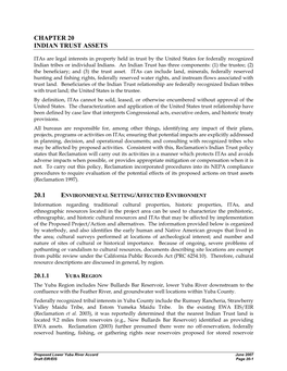 Chapter 20-Indian Trust Assets