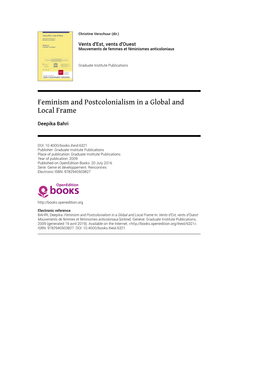 Feminism and Postcolonialism in a Global and Local Frame