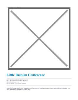 Little Russian Conference
