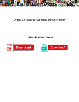 Oracle Zfs Storage Appliance Documentation