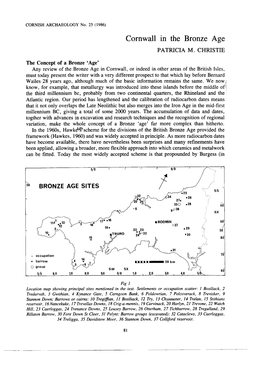 Cornwall in the Bronze Age �A��ICIA M� C��IS�IE