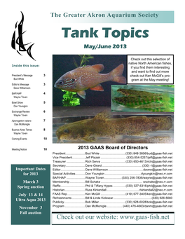 Tank Topics May/June 2013