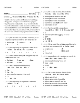 Midterm Test #1 − 10% Ian! D