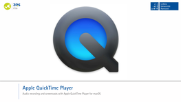 Apple Quicktime Player Audio Recording and Screencasts with Apple Quicktime Player for Macos #1 Launching