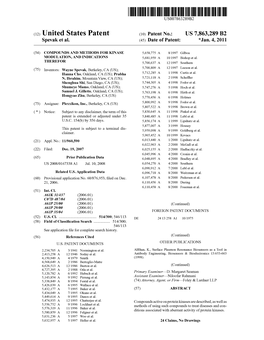 (12) United States Patent (10) Patent No.: US 7,863,289 B2 Spevak Et Al