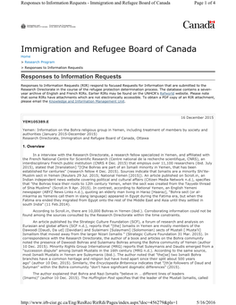 Immigration and Refugee Board of Canada Page 1 of 4