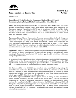 Item #15-2-2 Transportation Committee Action