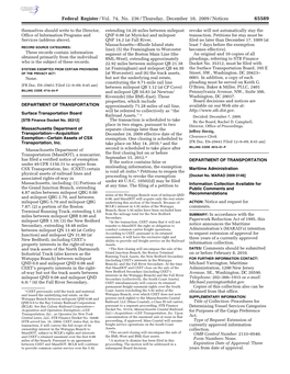 Federal Register/Vol. 74, No. 236/Thursday, December 10, 2009