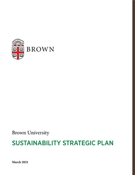 Sustainability Strategic Plan