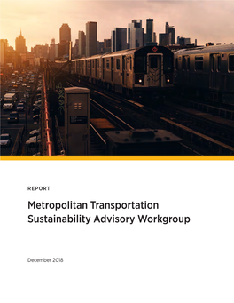 Metropolitan Transportation Sustainability Advisory Workgroup