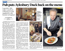 Pubputsaylesburyduckbackonth