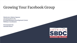 Growing Your Facebook Group