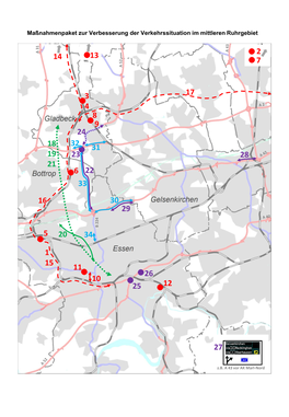 Maßnahmenpaket Zur Verbesserung Der Verkehrssituation Im Mittleren Ruhrgebiet