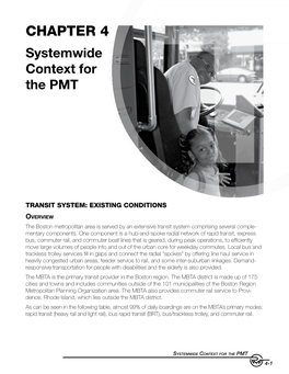 Chapter 4: Systemwide Context of The