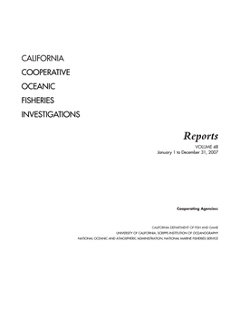 Calcofi Report Vol 48, 2007