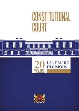 Landmark Decisions Years20 Constitutional Court