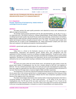 Review of Research Impact Factor : 5.2331(Uif) Ugc Approved Journal No