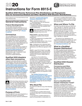 2020 Instructions for Form 8915-E