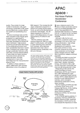 APAC Apace - First Asian Particle Accelerator Conference