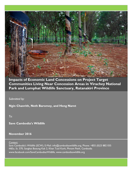 Impacts of Economic Land Concessions on Project Target