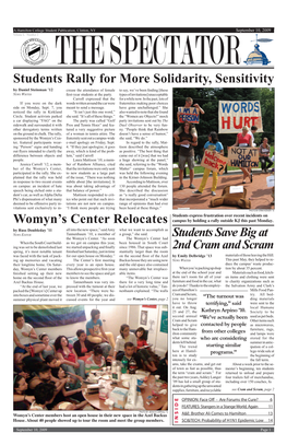 Students Rally for More Solidarity, Sensitivity Womyn's Center Relocates