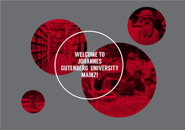 Welcome to Johannes Gutenberg University Mainz!