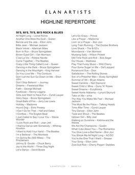 Highline Repertoire