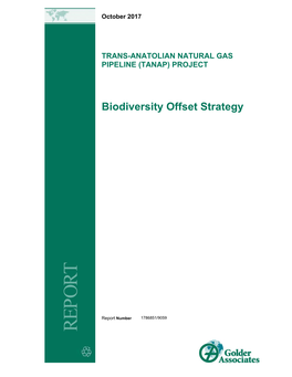 TANAP Project Biodiversity Offset Strategy