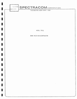 Spectracom 8163 WWVB Receiver/Comparator