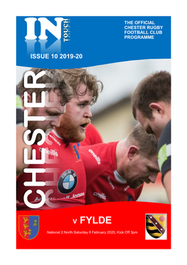 Chester Rugby Football Club Programme In