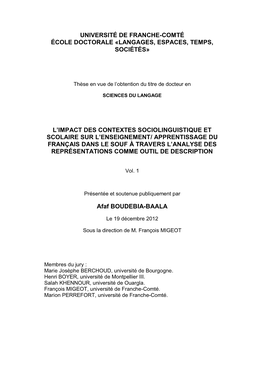 Page De Présentation