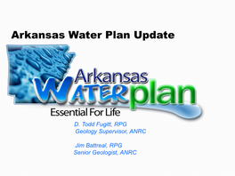 Aquifers of Arkansas Protection, Management, and Hydrologic and Water-Quality Characteristics of Arkansas’ Groundwater