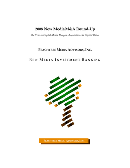 2008 New Media M&A Round-Up