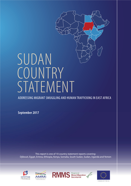 Sudan Country Statement: Addressing Migrant Smuggling and Human Trafficking in East Africa