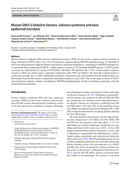 Mutant GNLY Is Linked to Stevens–Johnson Syndrome and Toxic Epidermal Necrolysis