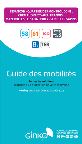 Guide Des Mobilités Toutes Les Solutions Au Départ Ou À Destination De Votre Commune